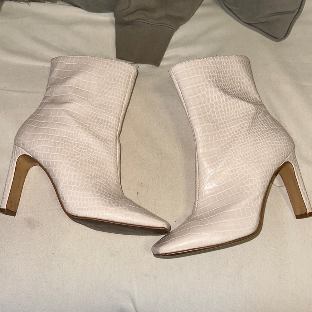 New York & Co.  beige booties - size 7
